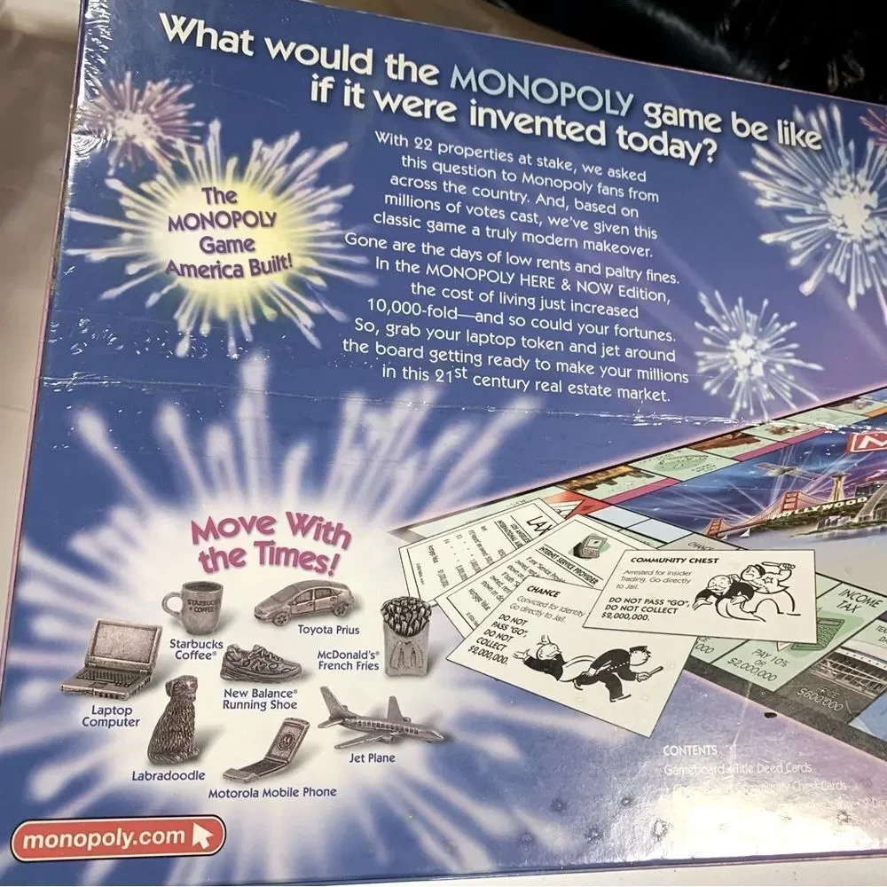 NWT Monopoly Here & Now Edition Board Game Sealed Parker Brothers 2006